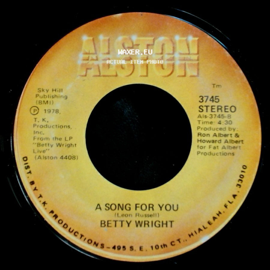 Betty Wright - Lovin' Is Really My Game / A Song For You side B