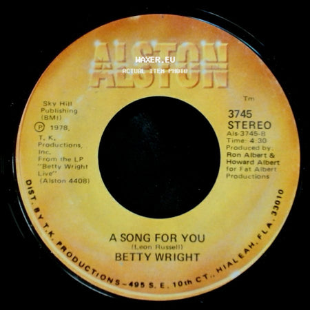 Betty Wright - Lovin' Is Really My Game / A Song For You side B