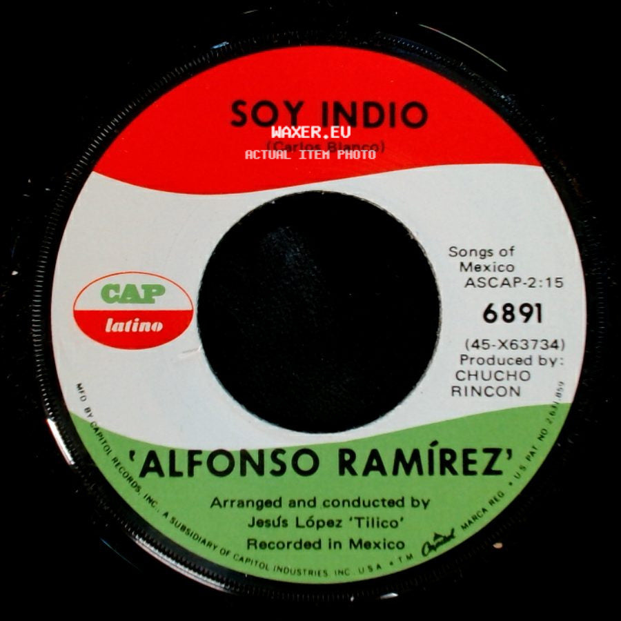 Alfonso Ramírez - Chamaca Inolvidable / Soy Indio side B
