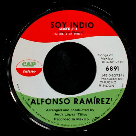 Alfonso Ramírez - Chamaca Inolvidable / Soy Indio side B