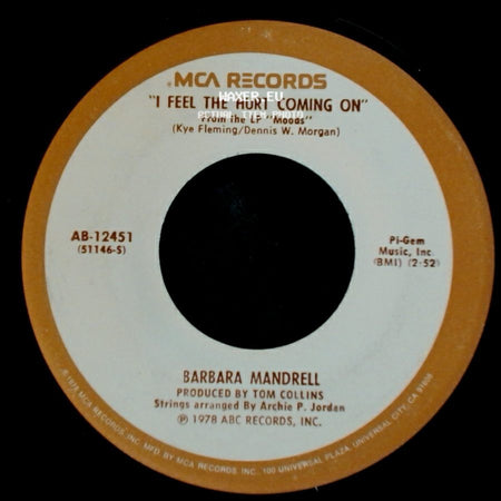 Barbara Mandrell - (If Loving You Is Wrong) I Don't Want To Be Right / I Feel The Hurt Coming On side B