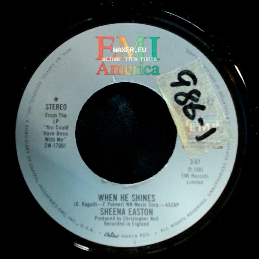 Sheena Easton - When He Shines / Family Of One side A