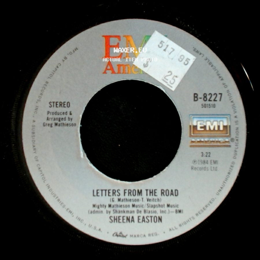 Sheena Easton - Strut / Letters From The Road side B