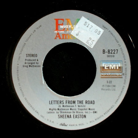 Sheena Easton - Strut / Letters From The Road side B