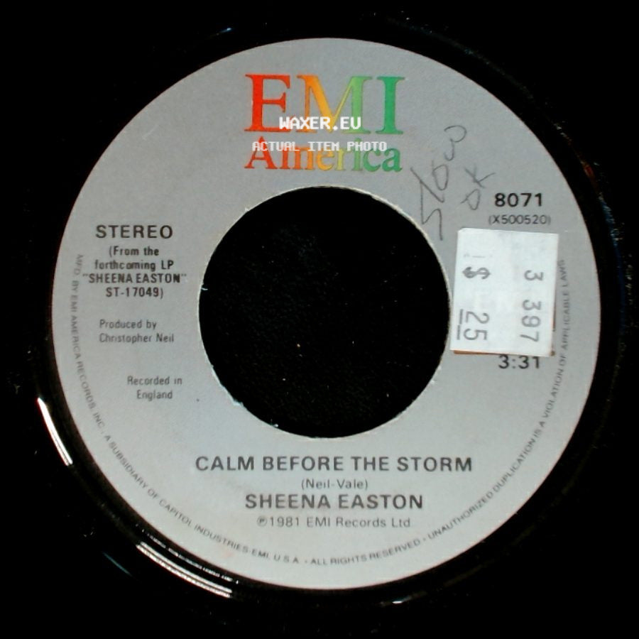 Sheena Easton - Morning Train (Nine To Five) / Calm Before The Storm side B