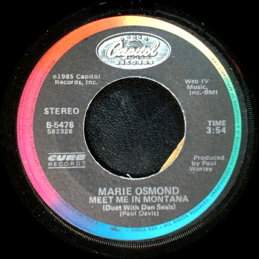Marie Osmond - Meet Me In Montana / What Do Lonely People Do side A
