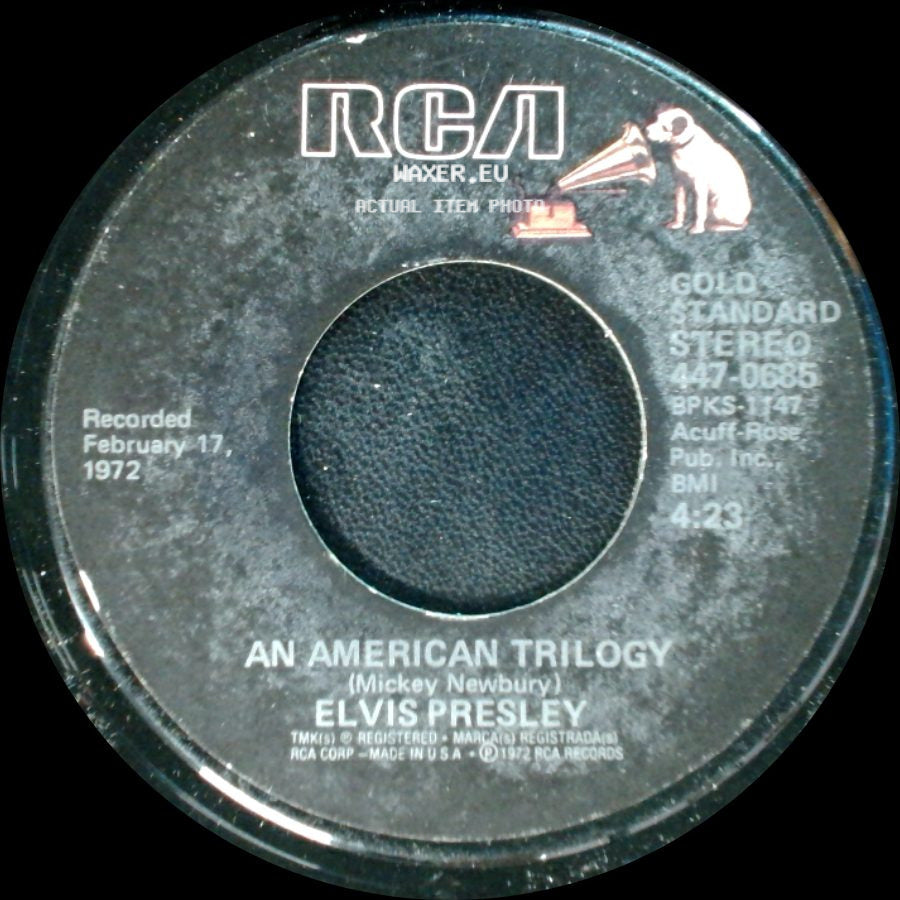 Elvis Presley - An American Trilogy / Until It's Time For You To Go side A