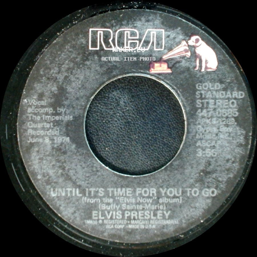 Elvis Presley - An American Trilogy / Until It's Time For You To Go side B