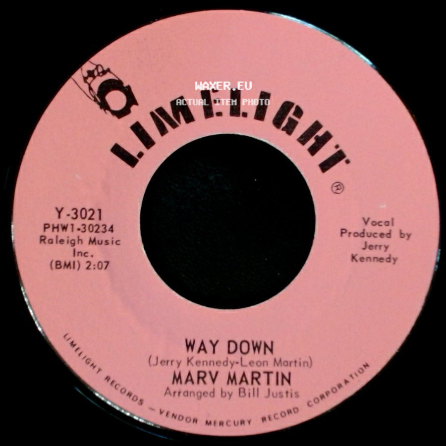 Marv Martin - Way Down / Don't Misjudge Me side A