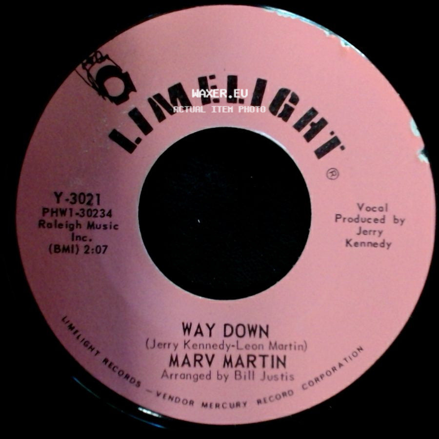 Marv Martin - Way Down / Don't Misjudge Me side A
