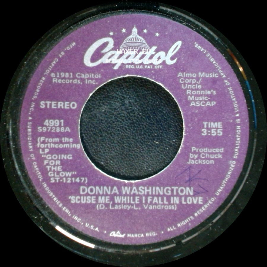 Donna Washington - 'scuse Me, While I Fall In Love / Save Your Love For Me side A