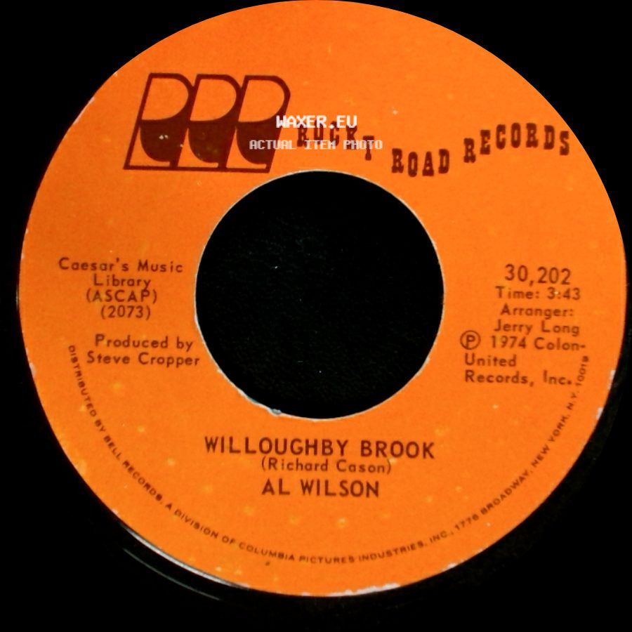 Al Wilson - Medley: I Won't Last A Day Without You / Let Me Be The One / Willoughby Brook side B