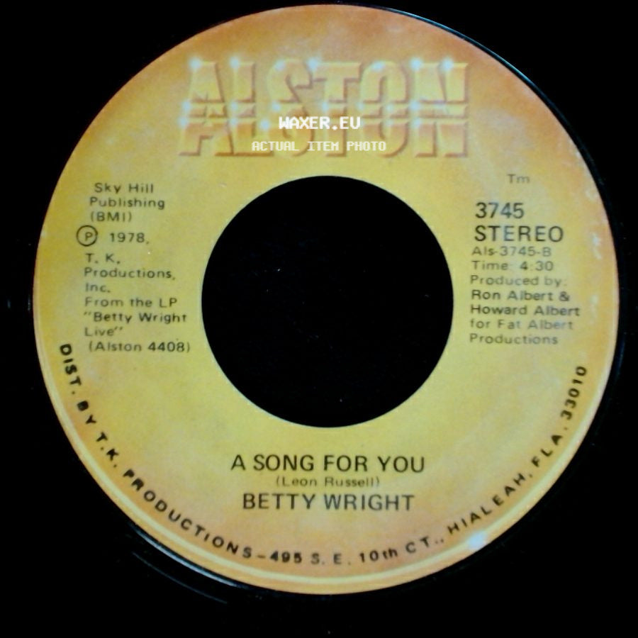 Betty Wright - A Song For You / Lovin' Is Really My Game side A