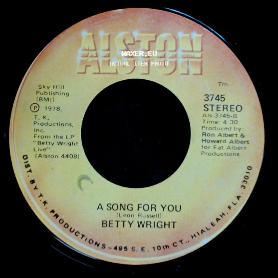 Betty Wright - A Song For You / Lovin' Is Really My Game side A
