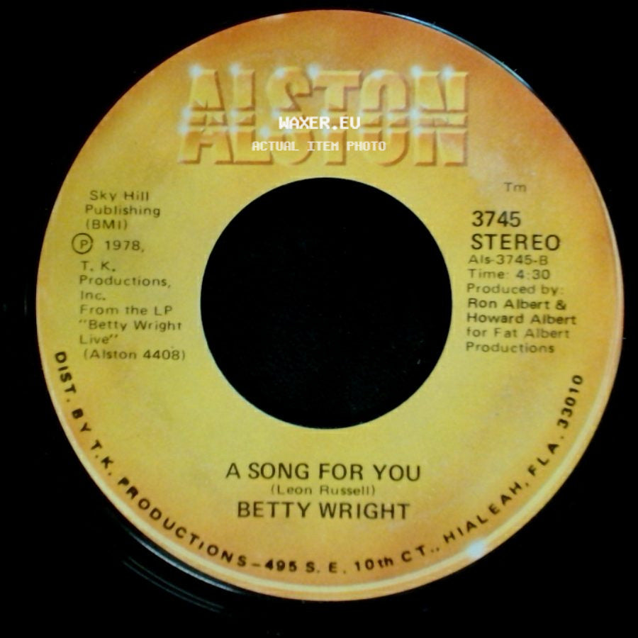 Betty Wright - Lovin' Is Really My Game / A Song For You side B