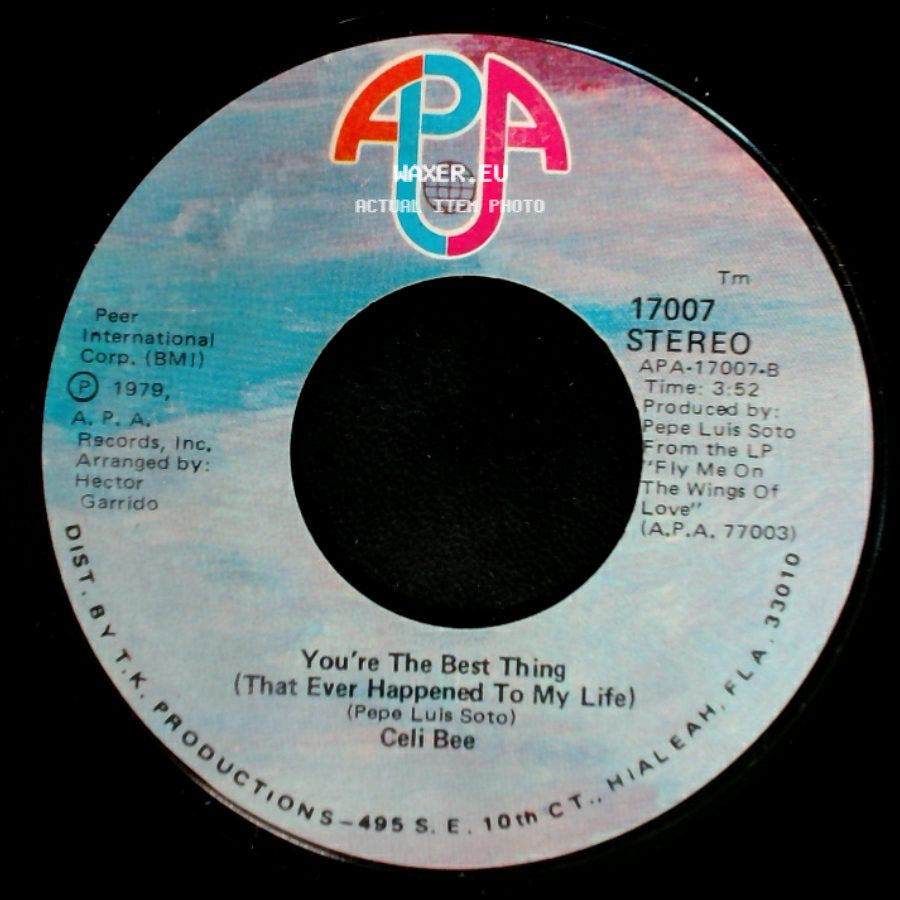 Celi Bee - You're The Best Thing (That Ever Happened To My Life) / Fly Me On The Wings Of Love side A