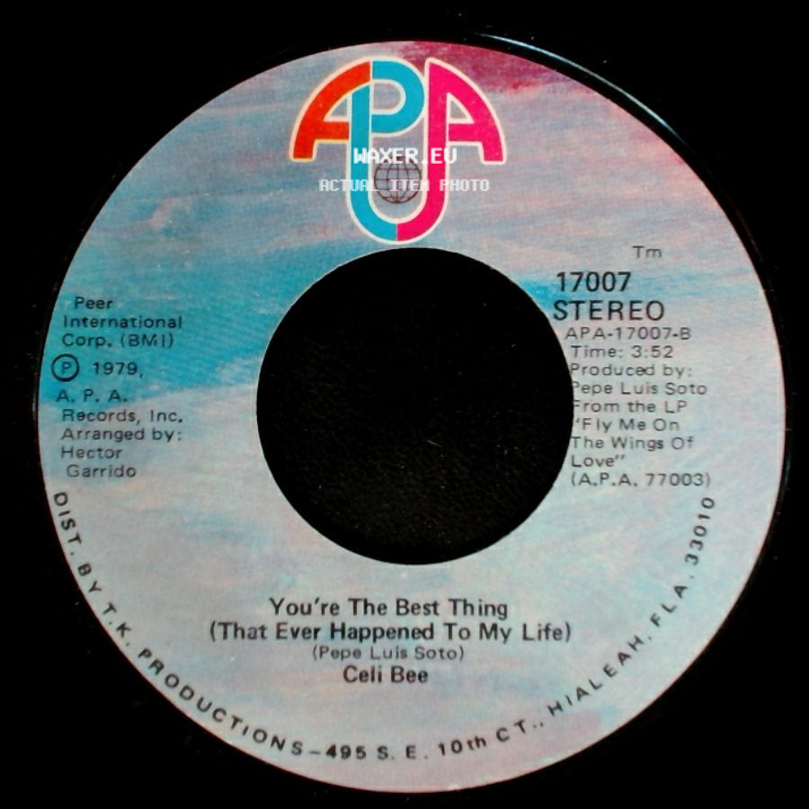 Ceili Bee - You're The Best Thing (That Ever Happened To My Life) / Fly Me On The Wings Of Love side A
