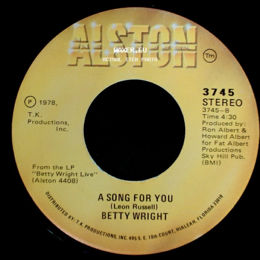Betty Wright - A Song For You / Lovin' Is Really My Game side A