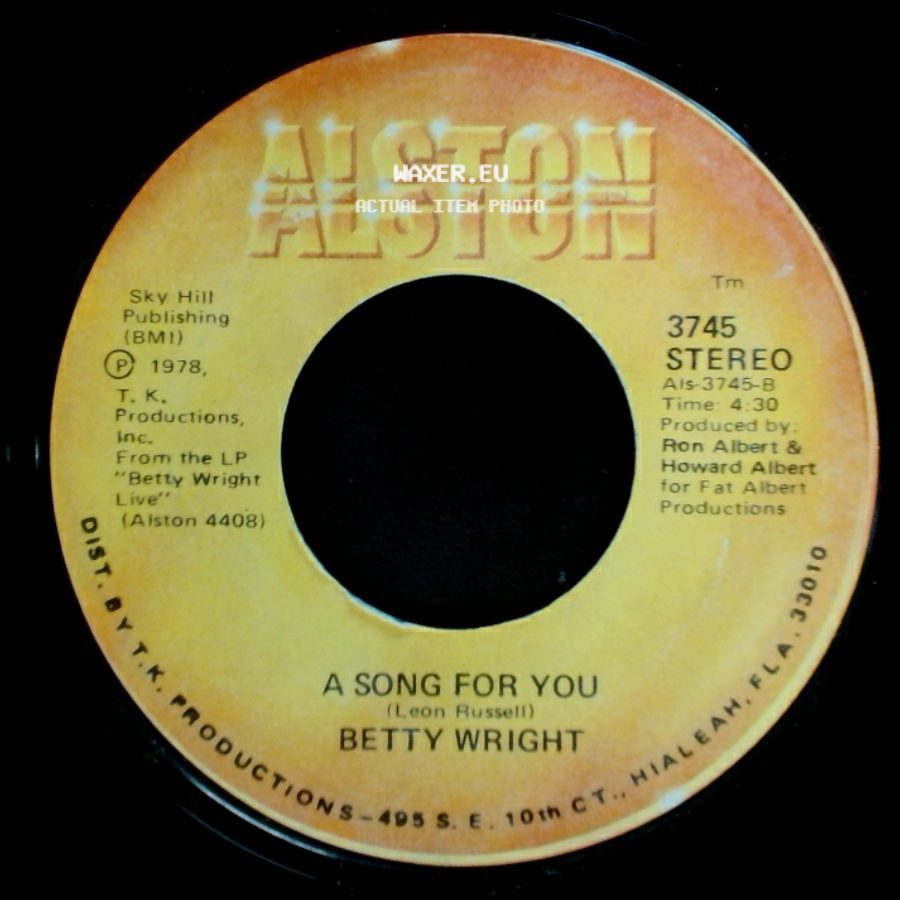 Betty Wright - A Song For You / Lovin' Is Really My Game side A