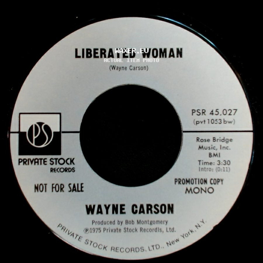 Wayne Carson - Liberated Woman / Liberated Woman side A
