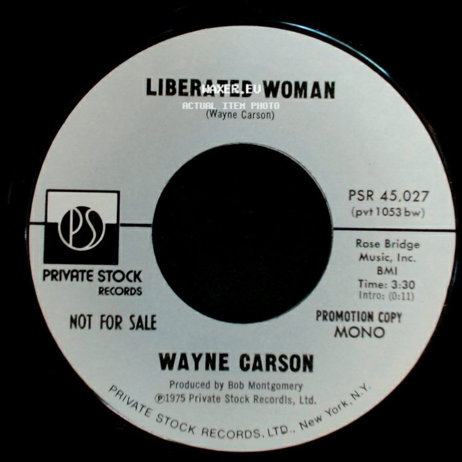 Wayne Carson - Liberated Woman / Liberated Woman side A