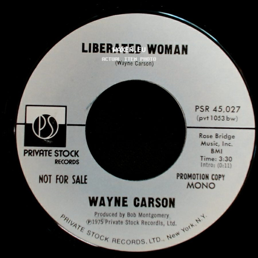 Wayne Carson - Liberated Woman / Liberated Woman side A