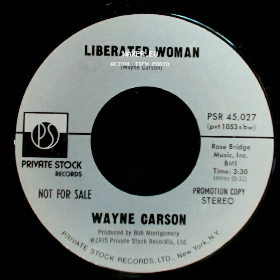 Wayne Carson - Liberated Woman / Liberated Woman side B