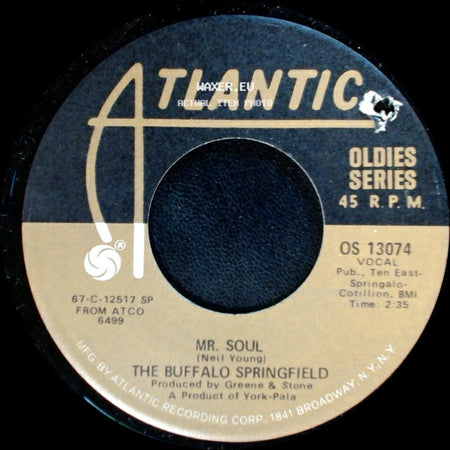 The Buffalo Springfield - Bluebird / Mr. Soul side B