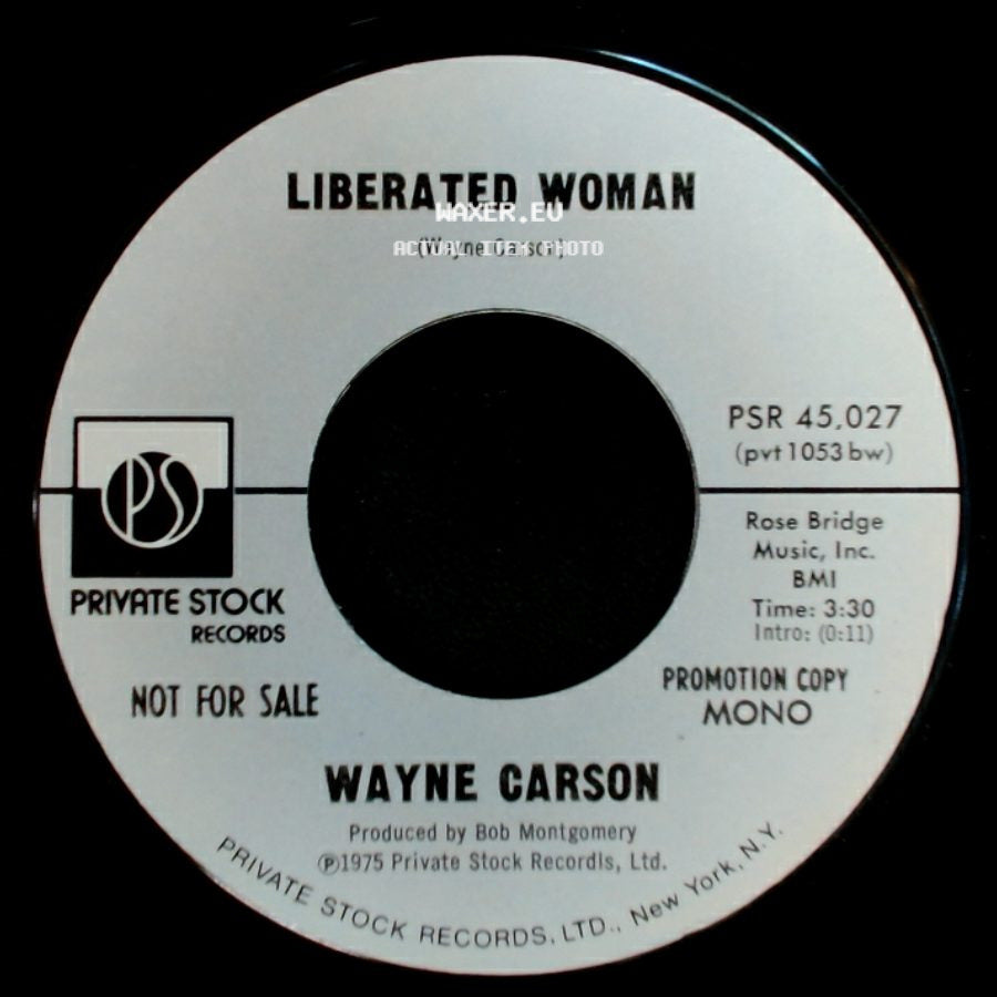Wayne Carson - Liberated Woman / Liberated Woman side B