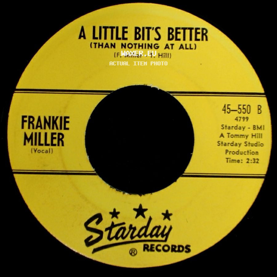 Frankie Miller - Lookin' Around Downtown / A Little Bit's Better (Than Nothing At All) side B