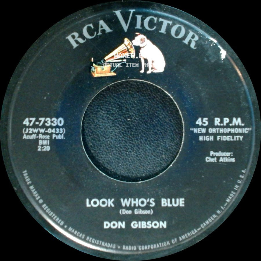 Don Gibson - Give Myself A Party / Look Who's Blue side B