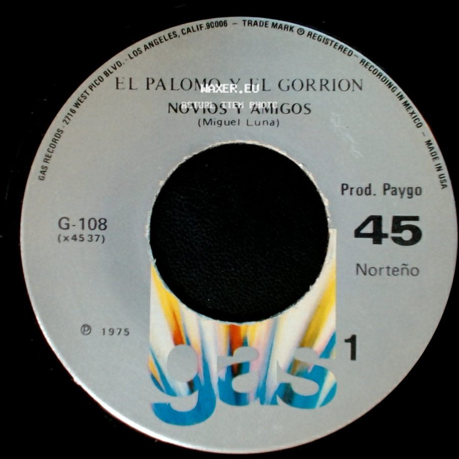 El Ruso Zuñiga / El Palomo Y El Gorrion - El Palomo Y El Gorrion / Novios Y Amigos side B