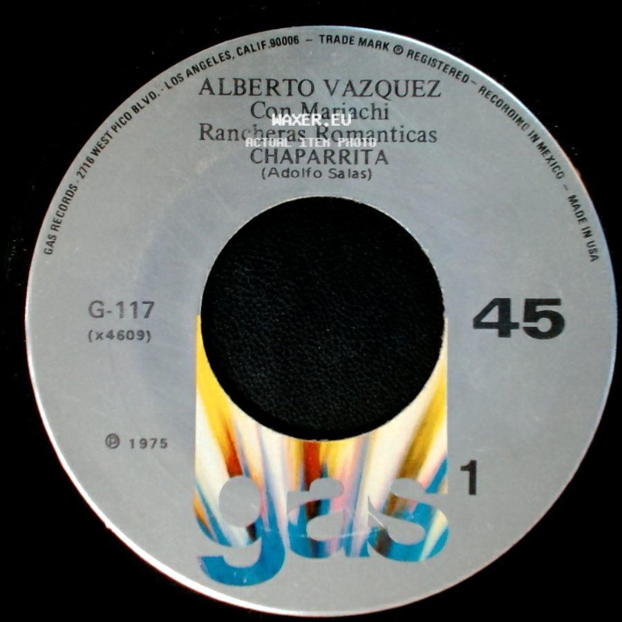 Alberto Vazquez - Rancheras Romanticas Chaparrita / Me Haces Falta side A