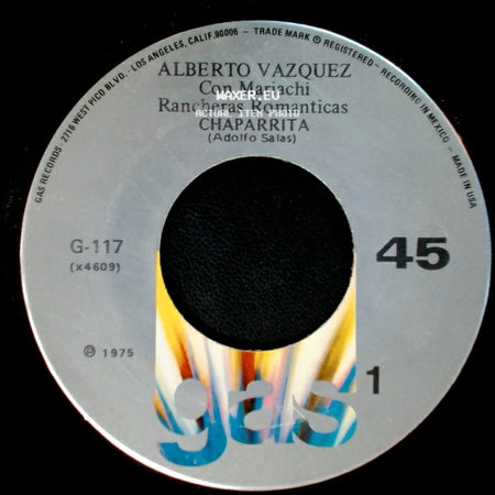 Alberto Vazquez - Rancheras Romanticas Chaparrita / Me Haces Falta side A