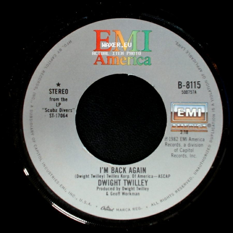 Dwight Twilley - I'm Back Again / Unknown Title B side A
