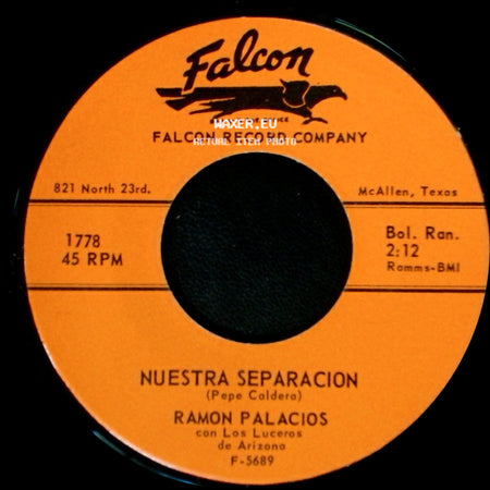 Ramon Palacios Con Los Luceros De Arizona / Ramon Palacios - Solo Dios / Nuestra Separacion side B