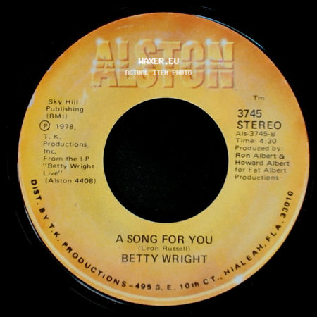 Betty Wright - A Song For You / Lovin' Is Really My Game side A