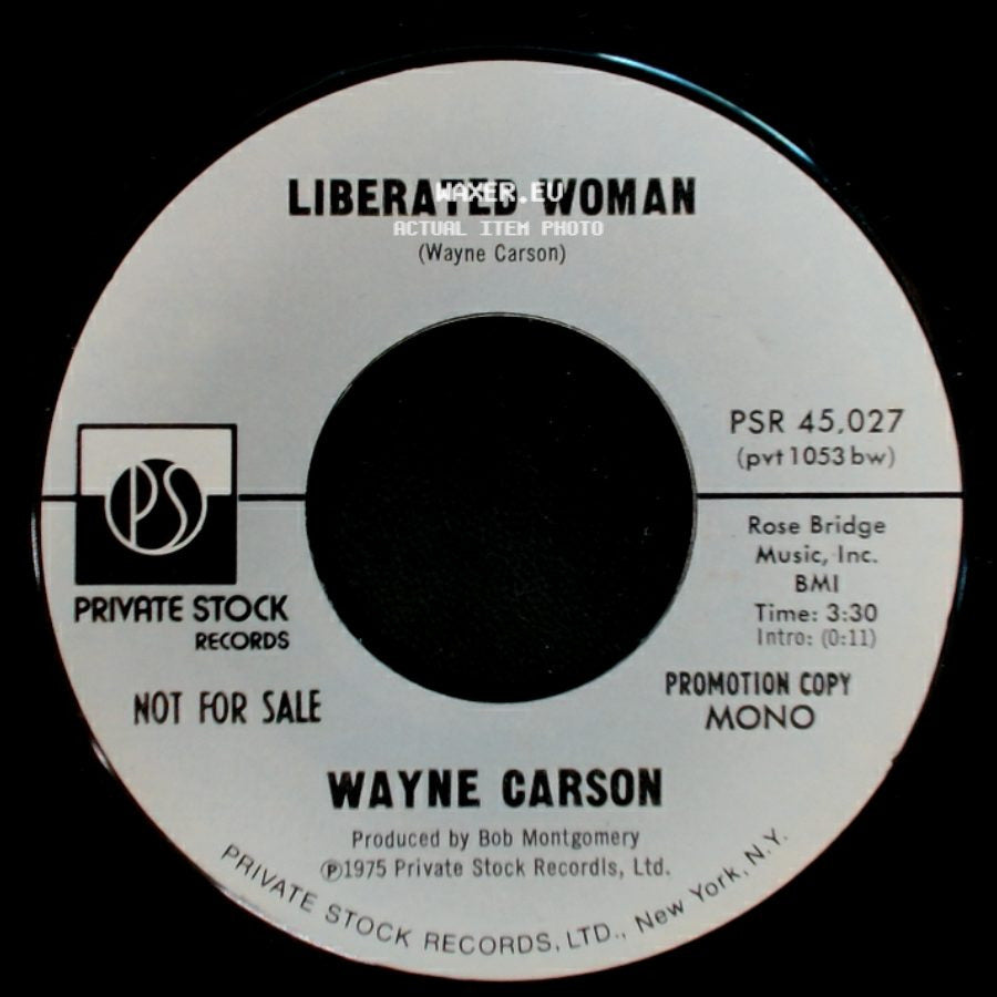 Wayne Carson - Liberated Woman / Liberated Woman side A