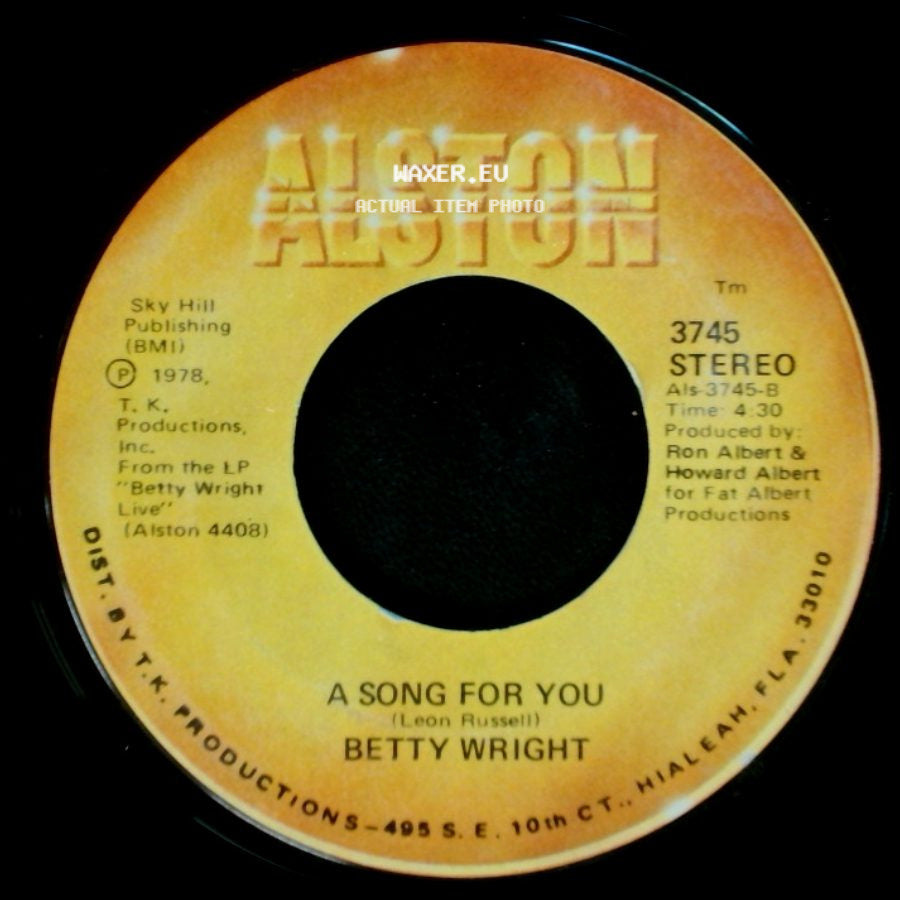 Betty Wright - Lovin' Is Really My Game / A Song For You side B