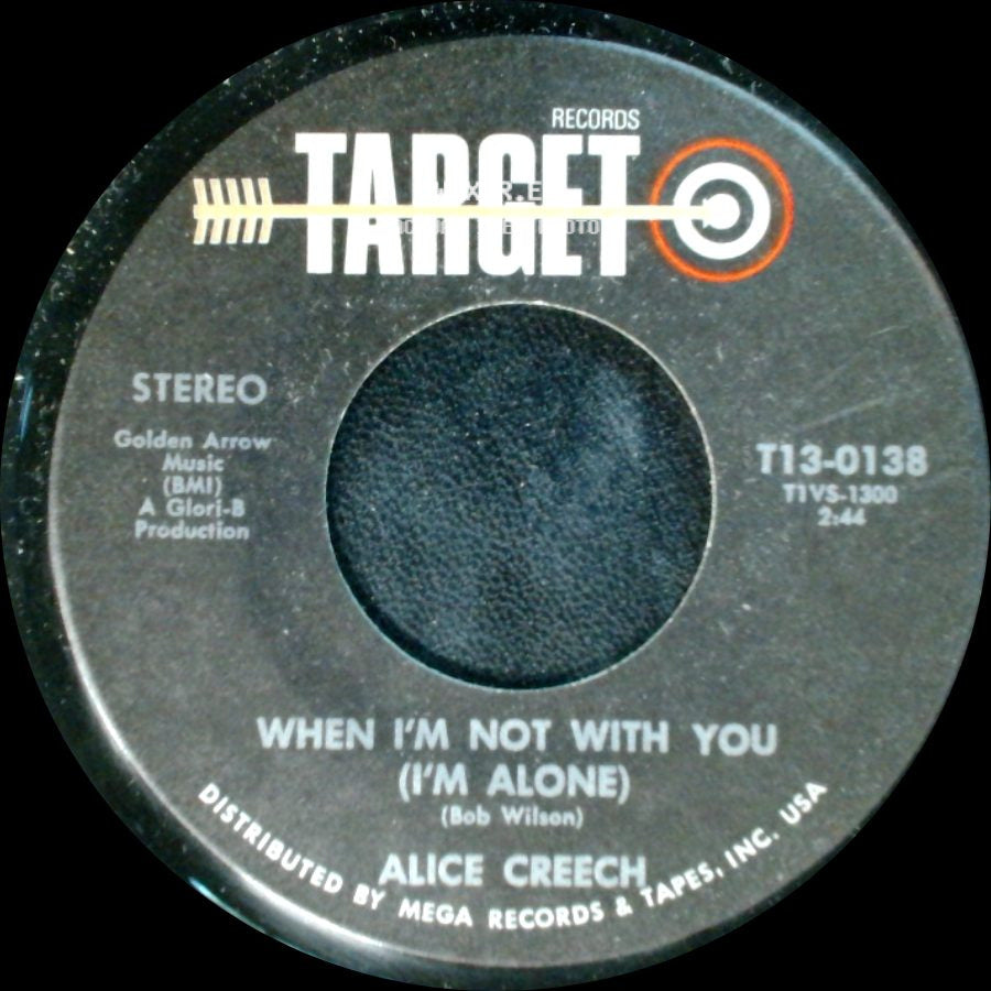 Alice Creech - The Night They Drove Old Dixie Down / When I'm Not With You (I'm Alone) side B