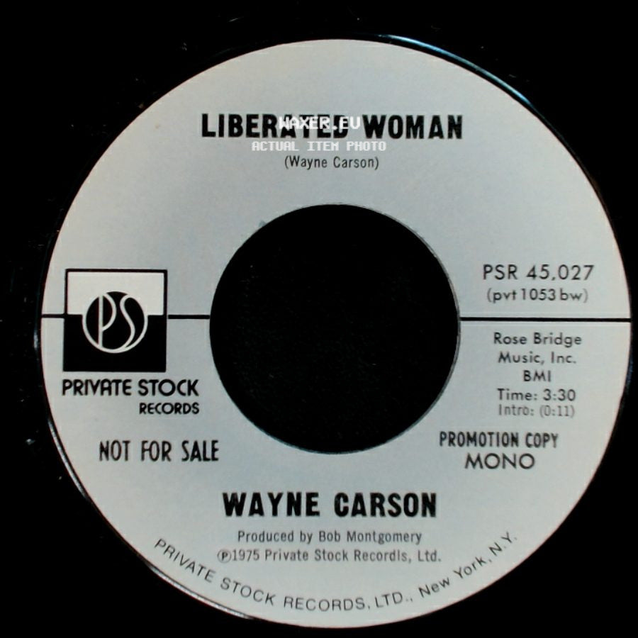 Wayne Carson - Liberated Woman / Liberated Woman side A