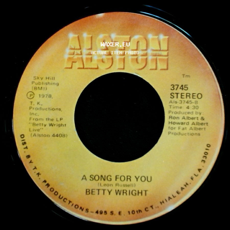 Betty Wright - A Song For You / Lovin' Is Really My Game side A