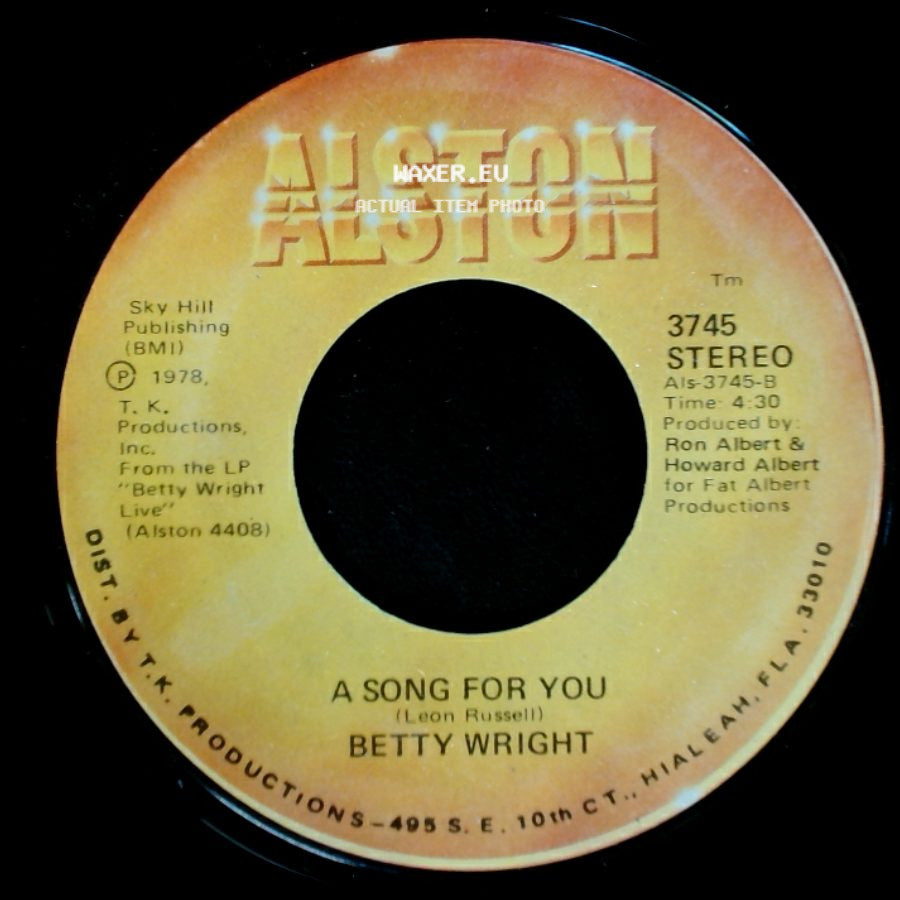 Betty Wright - A Song For You / Lovin' Is Really My Game side A