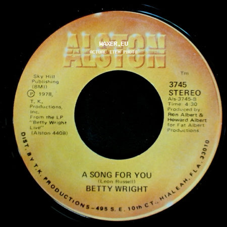 Betty Wright - A Song For You / Lovin' Is Really My Game side A