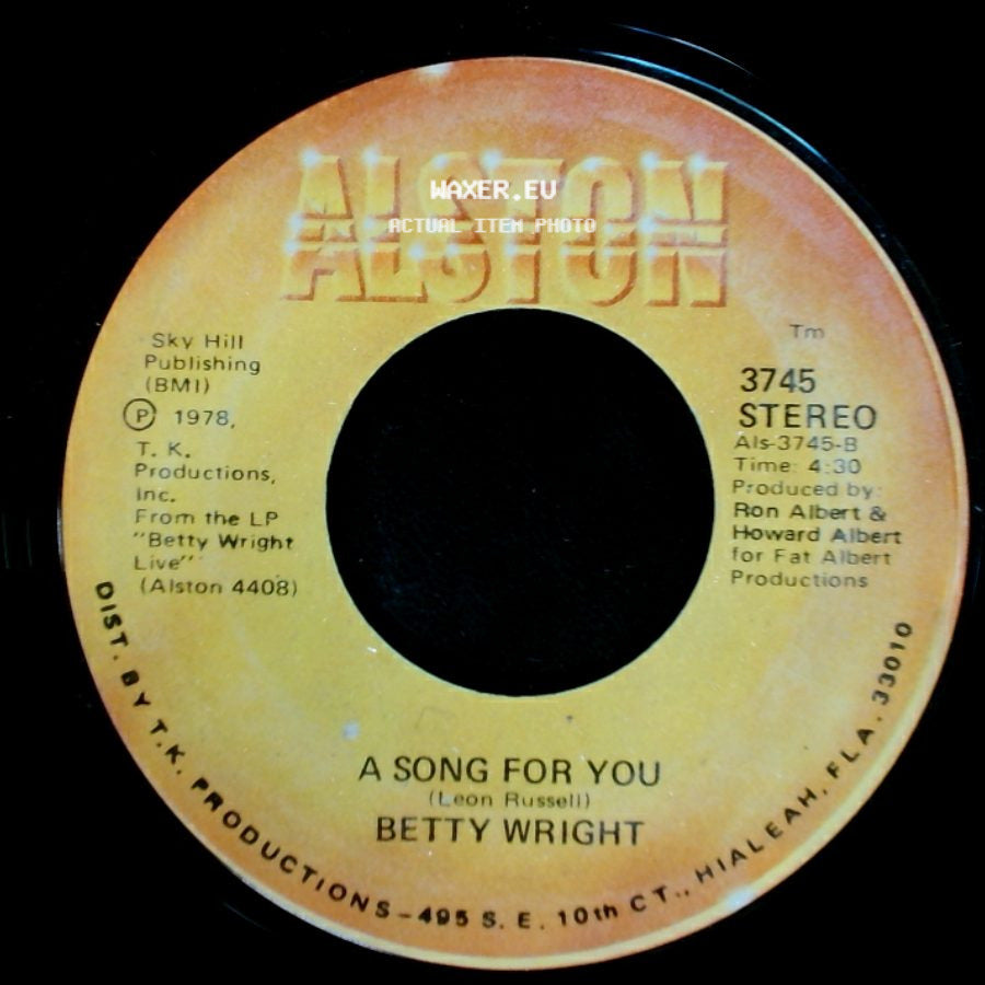 Betty Wright - A Song For You / Lovin' Is Really My Game side A