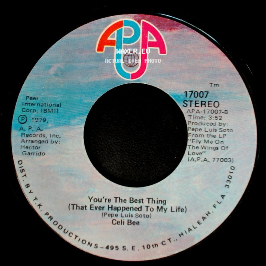 Celi Bee - Fly Me On The Wings Of Love / You're The Best Thing (That Ever Happened To My Life) side B