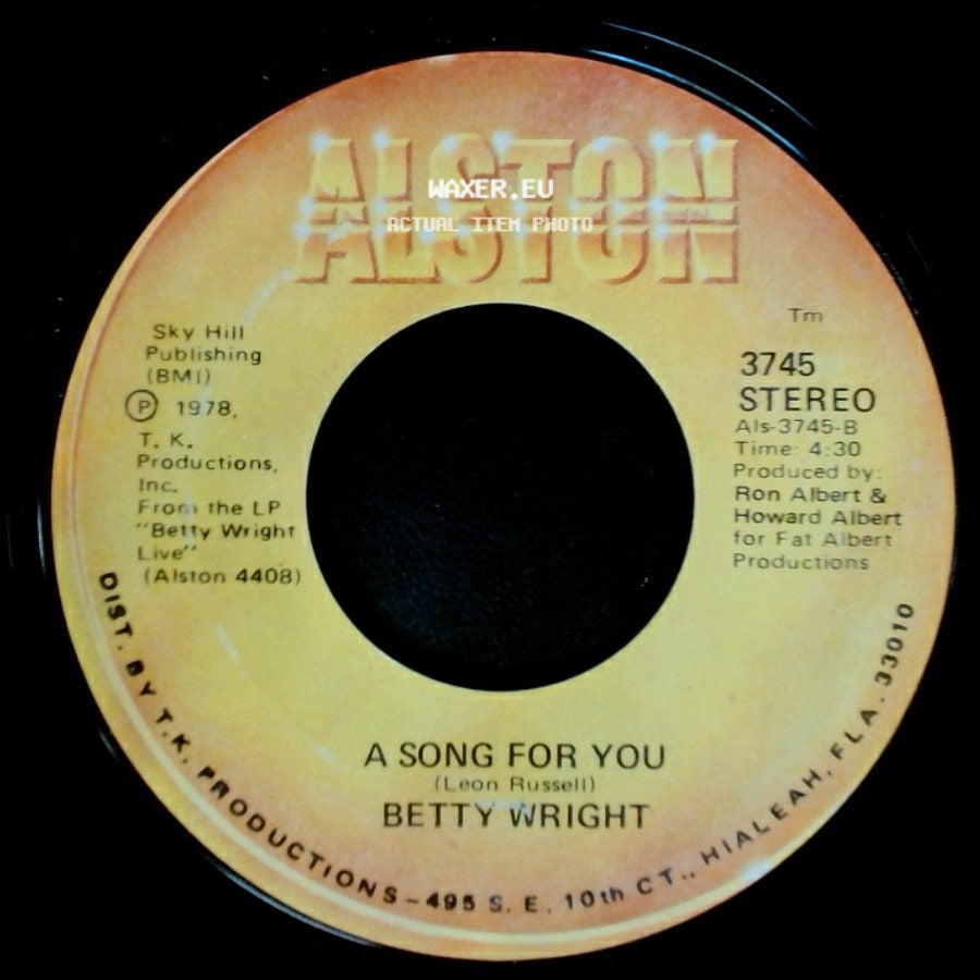 Betty Wright - A Song For You / Lovin' Is Really My Game side A