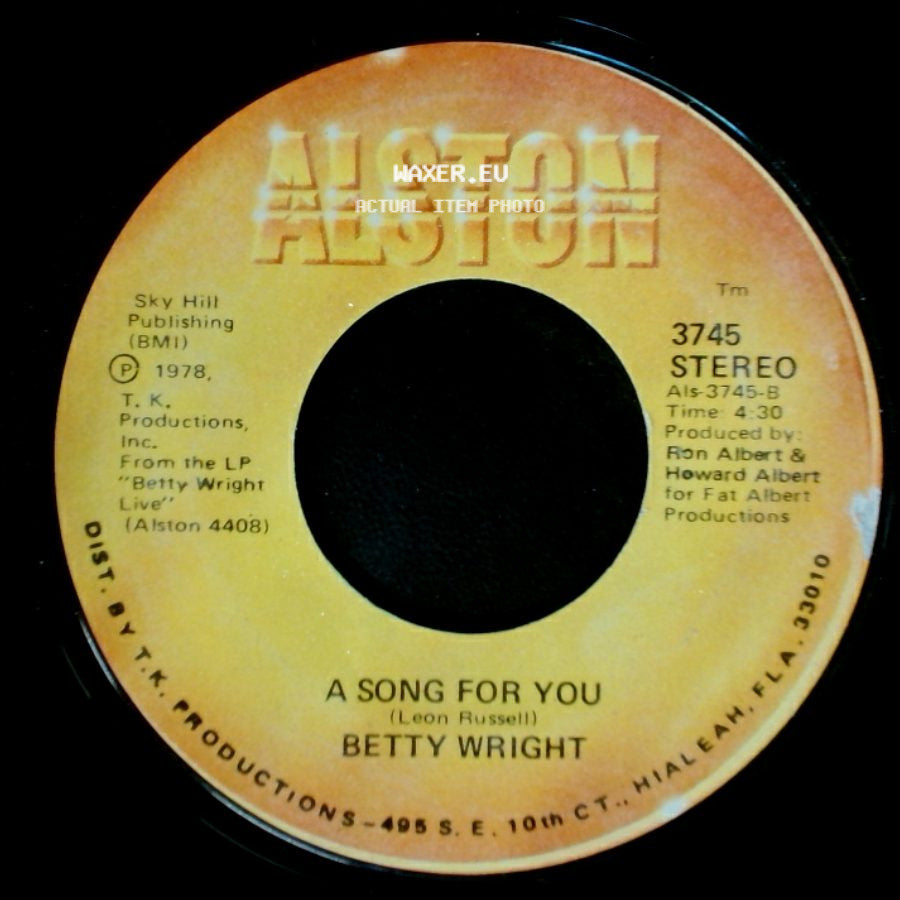 Betty Wright - A Song For You / Lovin' Is Really My Game side A