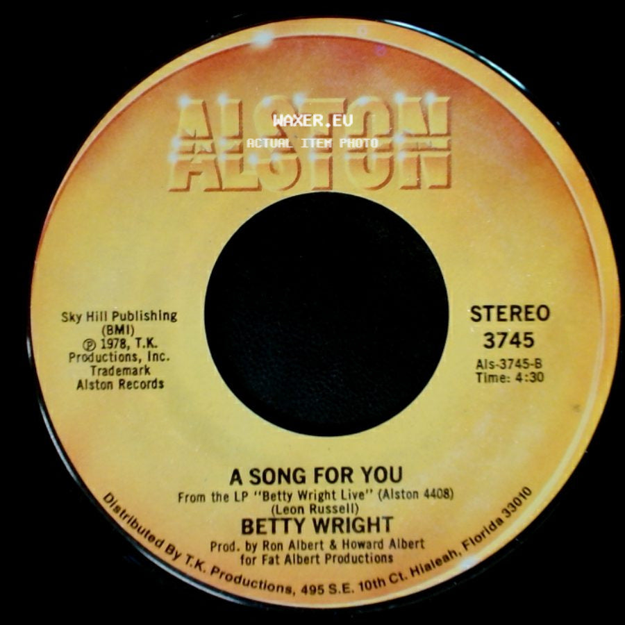 Betty Wright - Lovin' Is Really My Game / A Song For You side B