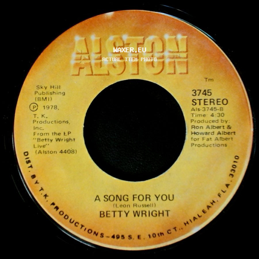 Betty Wright - Lovin' Is Really My Game / A Song For You side B
